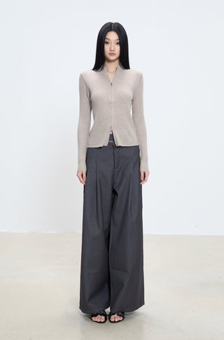slim cardigan coat