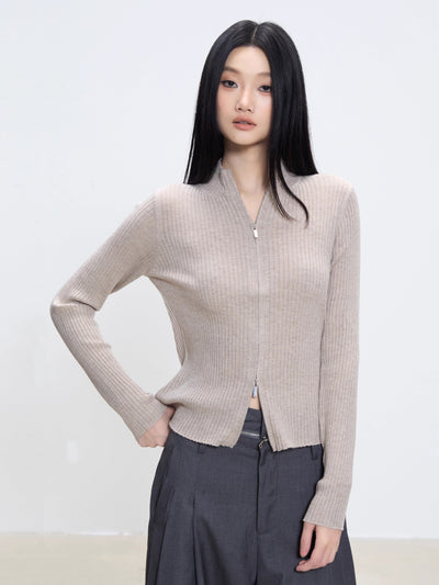 slim cardigan coat