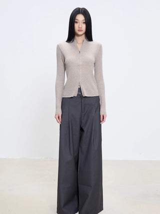 slim cardigan coat