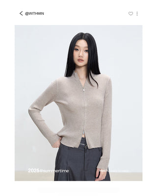 slim cardigan coat