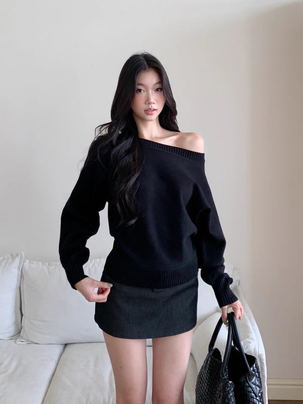 strapless sweater top