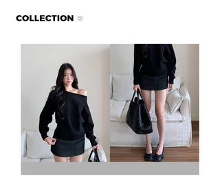 strapless sweater top