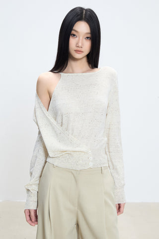 off-shoulder knit top