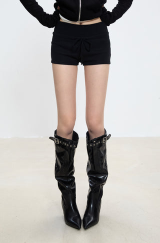 zipper short coat