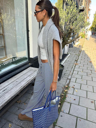 Blue Striped Pants
