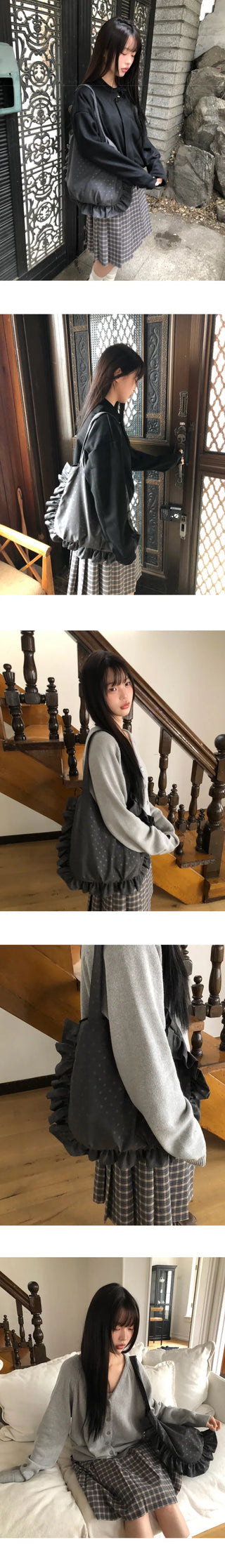 Gael Dot Frill Shoulder Bag