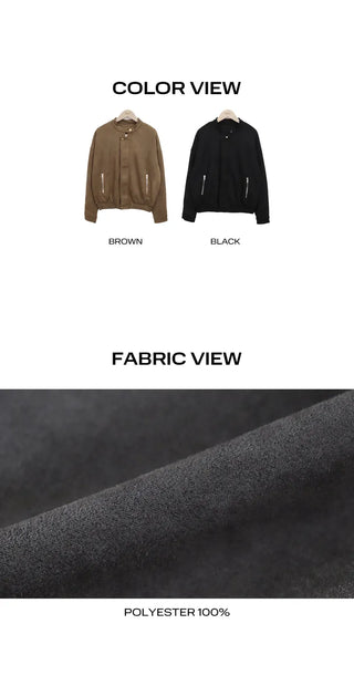 Brock Suede Two-Way Blouson Jacket