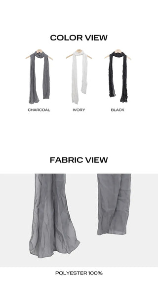 Kian Wrinkle Chiffon Scarf