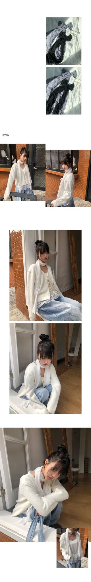 Kian Wrinkle Chiffon Scarf