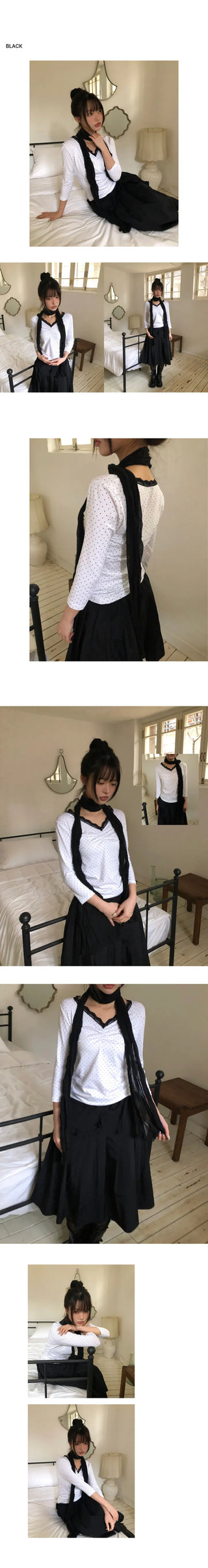 Kian Wrinkle Chiffon Scarf