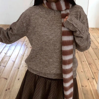 Dana Striped Simple Scarf