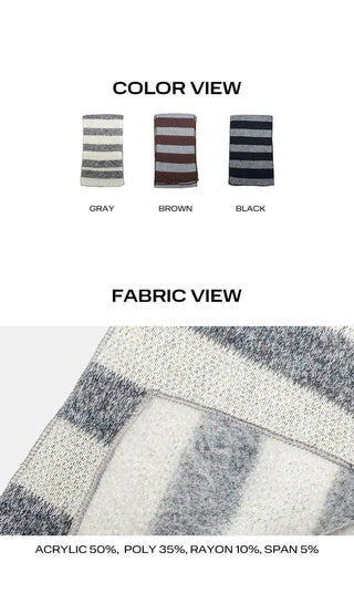 Dana Striped Simple Scarf