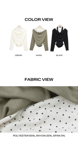 Illun Dot Layered Long Sleeve T-shirt