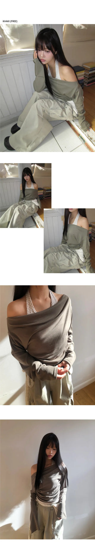 Illun Dot Layered Long Sleeve T-shirt