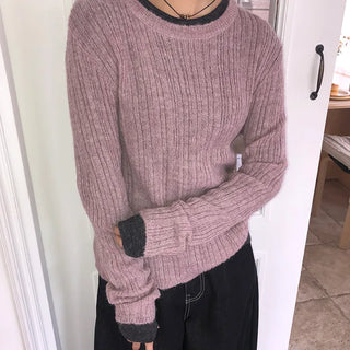 Luhan Alpaca Wool Round Ribbed Knit