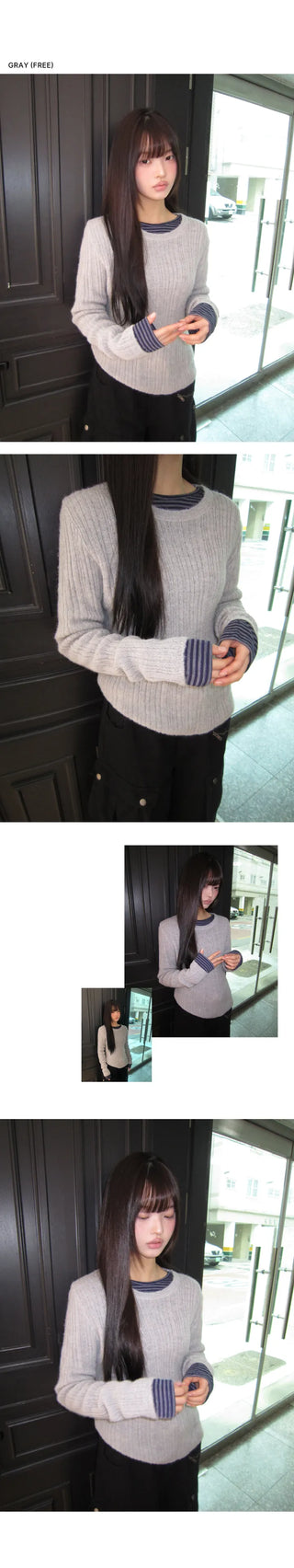 Luhan Alpaca Wool Round Ribbed Knit