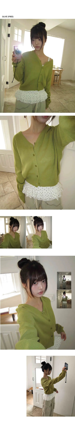 Hunin Basic V-neck Knit Cardigan