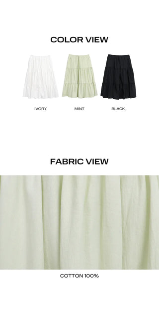 Narin Tiered Midi Skirt