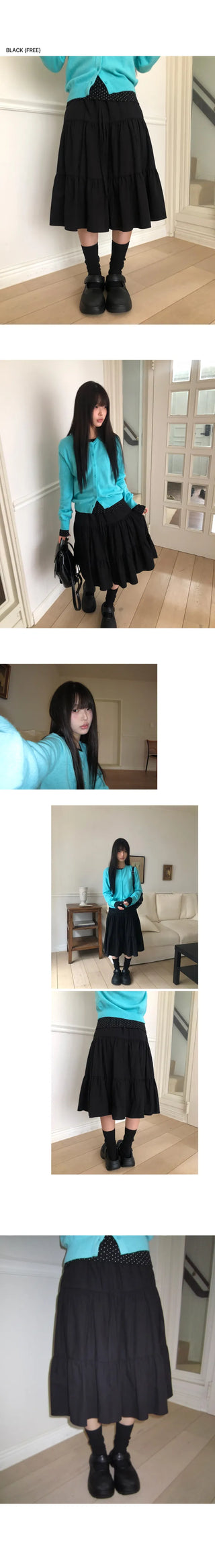 Narin Tiered Midi Skirt