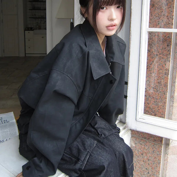 Jeran Oversized Suede Jacket