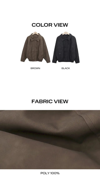 Jeran Oversized Suede Jacket