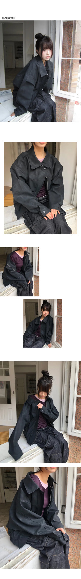 Jeran Oversized Suede Jacket