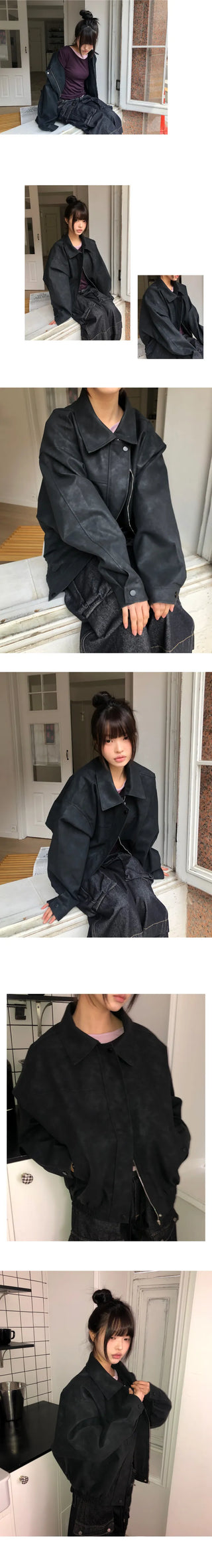 Jeran Oversized Suede Jacket