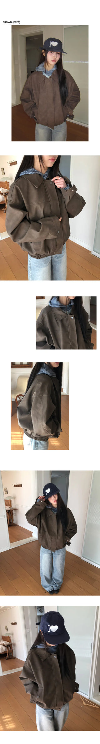 Jeran Oversized Suede Jacket