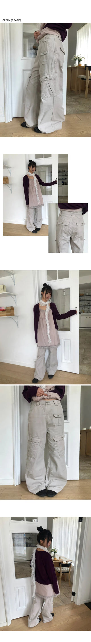 Kehin Cargo Bootcut Pants