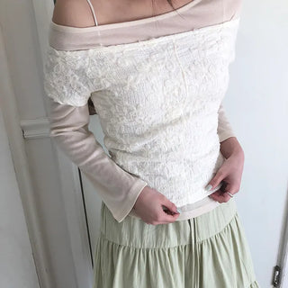 Andin Layered Tencel 3/4 Sleeve T-shirt