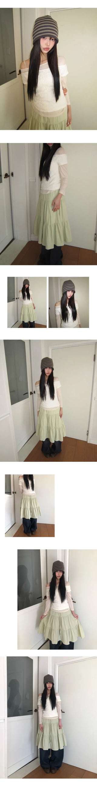 Andin Layered Tencel 3/4 Sleeve T-shirt