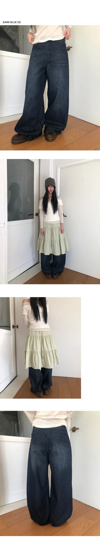Jaron Washed Wide Denim Pants