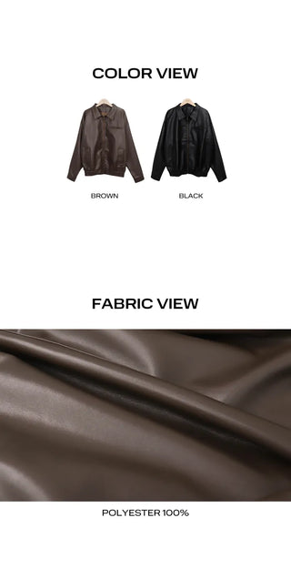 K-Bone Oversized Leather Jumper