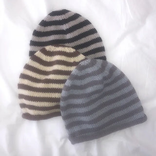 Beheel Stripe Shirred Beanie