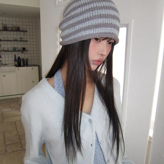 Beheel Stripe Shirred Beanie