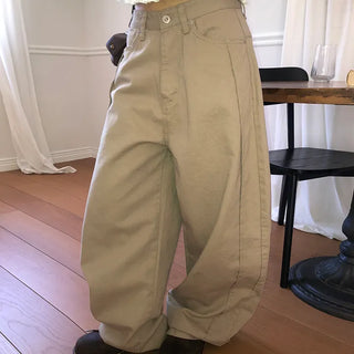 Kenu Cutout Balloon Wide Cotton Pants