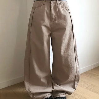 Kenu Cutout Balloon Wide Cotton Pants