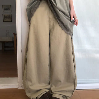 Kenu Cutout Balloon Wide Cotton Pants