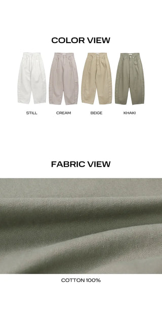 Kenu Cutout Balloon Wide Cotton Pants