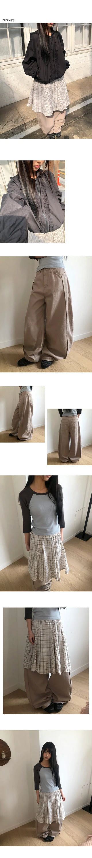 Kenu Cutout Balloon Wide Cotton Pants