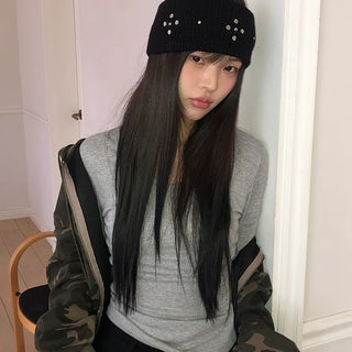 Sohin Cross Stud Knit Hair Band