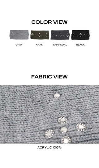 Sohin Cross Stud Knit Hair Band