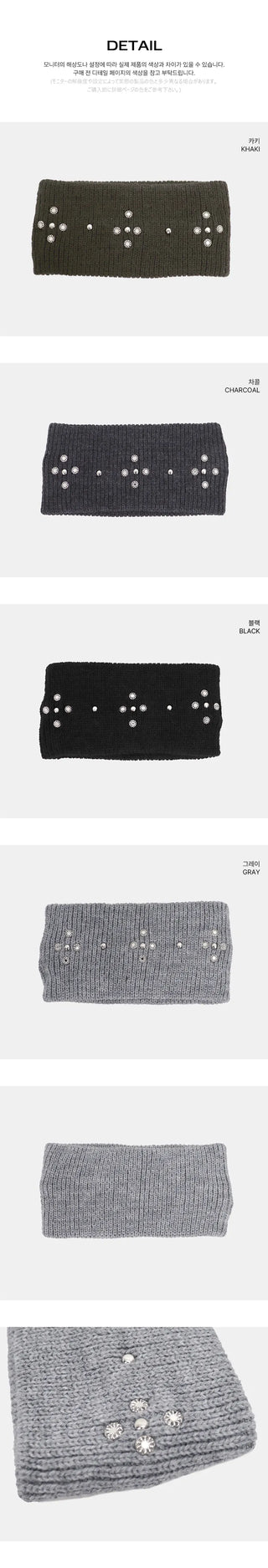 Sohin Cross Stud Knit Hair Band