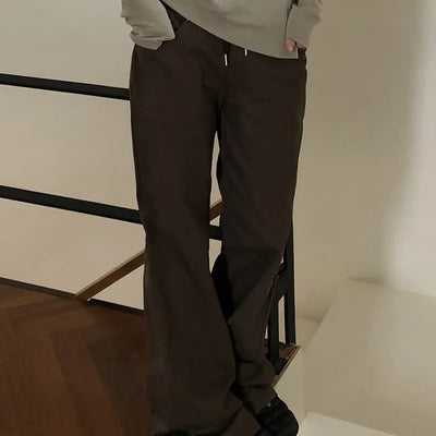 Novan Ribbed Elastic Bootcut Pants