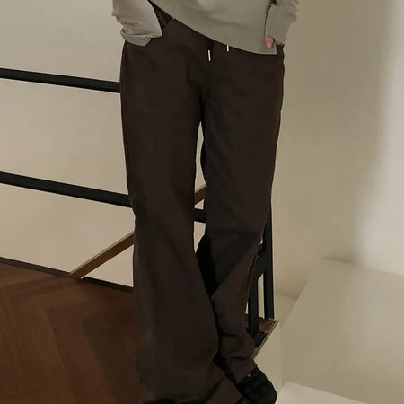 Novan Ribbed Elastic Bootcut Pants