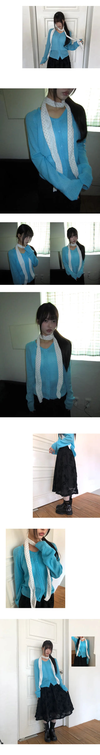 Luann Basic Round Knit Cardigan