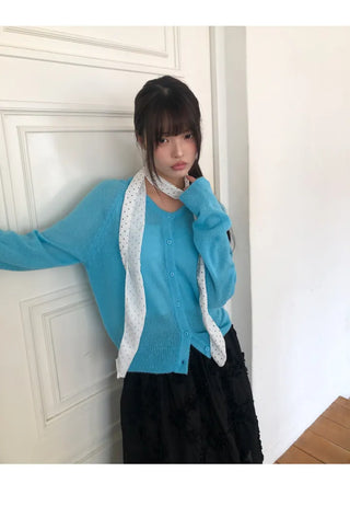 Luann Basic Round Knit Cardigan