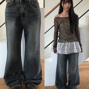 Doel Bootcut Washed Denim Pants