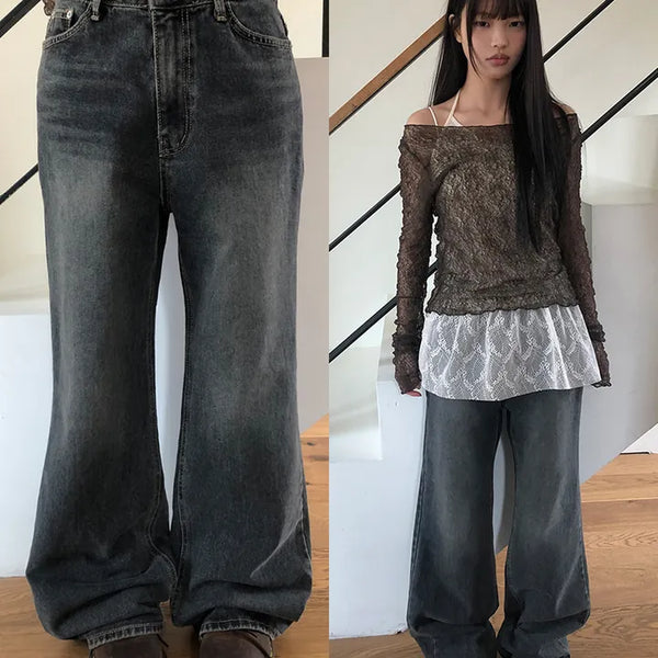 Doel Bootcut Washed Denim Pants