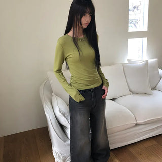 Doel Bootcut Washed Denim Pants